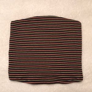 Garage striped tube top